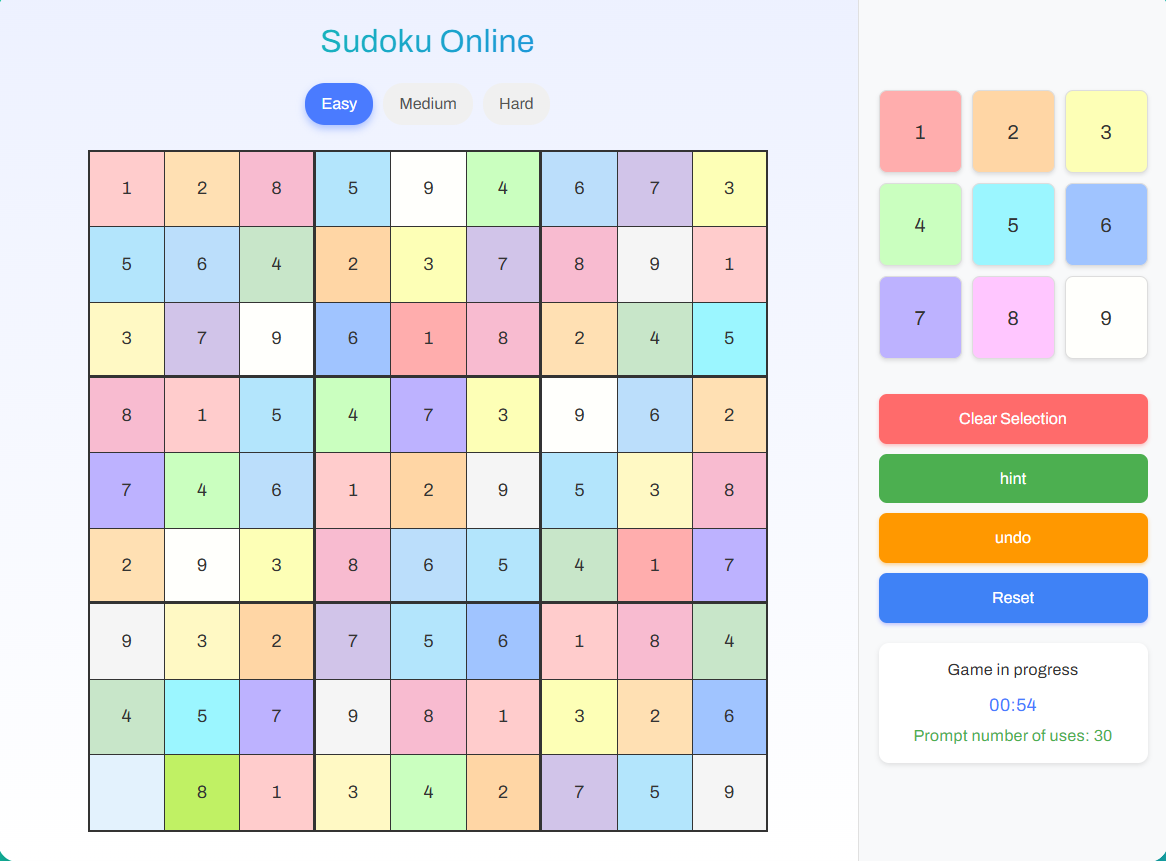 數獨線上遊戲 數獨線上遊戲